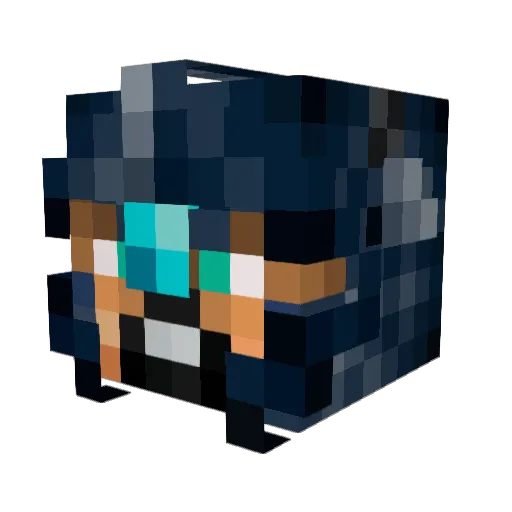 Dylow_ Minecraft avatar head, 3D render