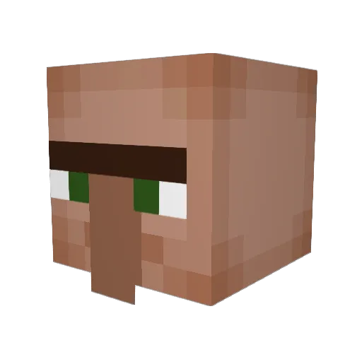 Dylraud Minecraft avatar head, 3D render