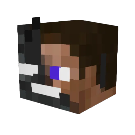 Dylstar21 Minecraft avatar head, 3D render