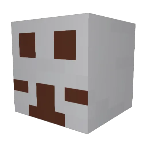 Dylu_ Minecraft avatar head, 3D render