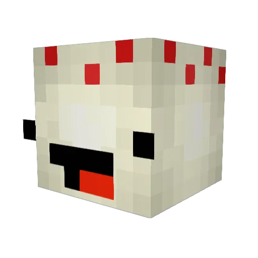 DylxnSim Minecraft avatar head, 3D render