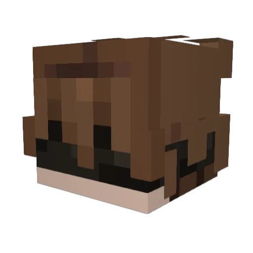 Dymaco Minecraft avatar head, 3D render