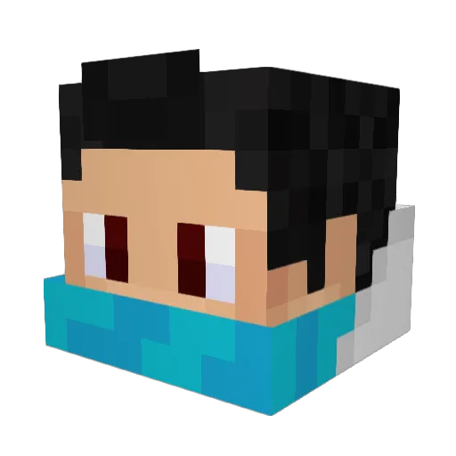 Dymitry Minecraft avatar head, 3D render