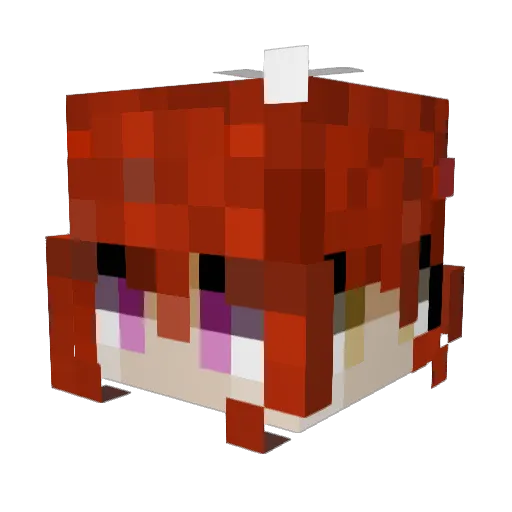 Dyn4b1te9 Minecraft avatar head, 3D render