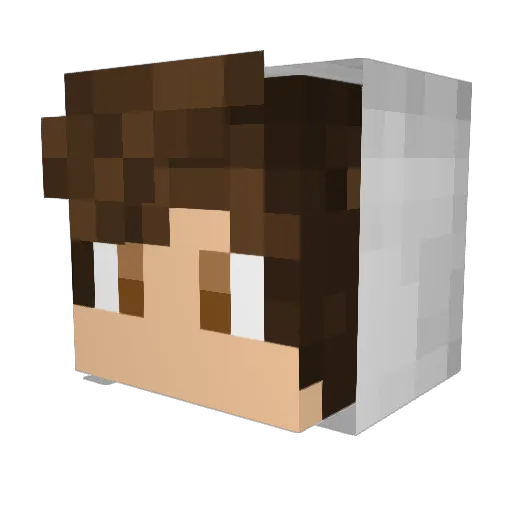 Dyn4sT Minecraft avatar head, 3D render