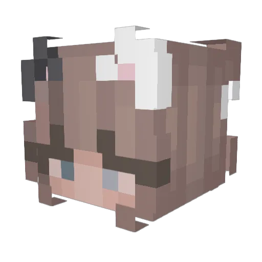 DynDeivid Minecraft avatar head, 3D render