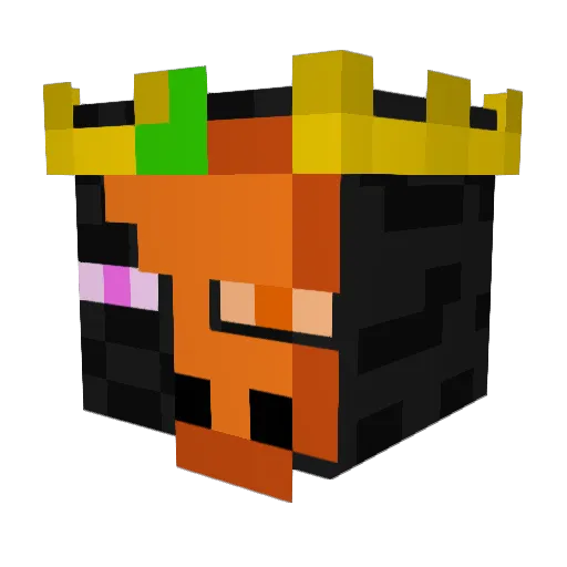 DynaBirdieAgent Minecraft avatar head, 3D render
