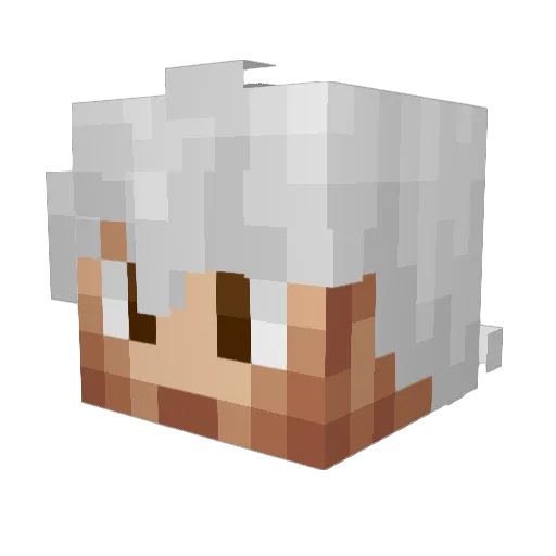 DynaXsER Minecraft avatar head, 3D render