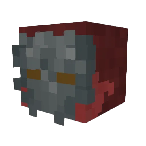 Dynagal Minecraft avatar head, 3D render