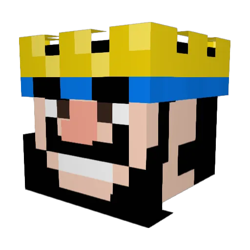 DynamaxAlex2000 Minecraft avatar head, 3D render