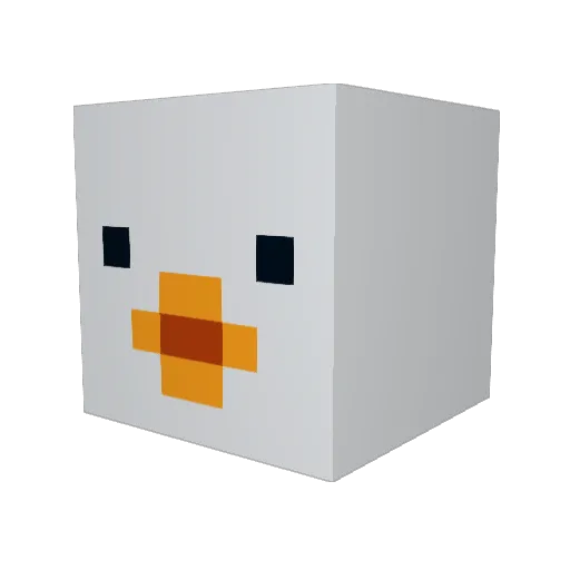 DynamaxDrednaw Minecraft avatar head, 3D render