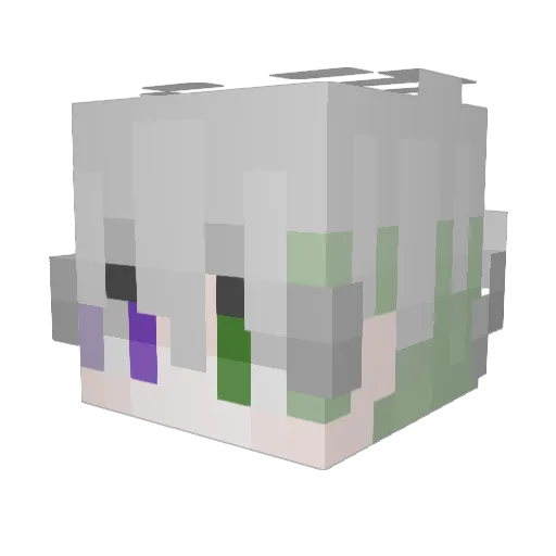 Dynames515 Minecraft avatar head, 3D render