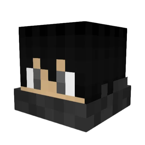 Dynami_Sin Minecraft avatar head, 3D render