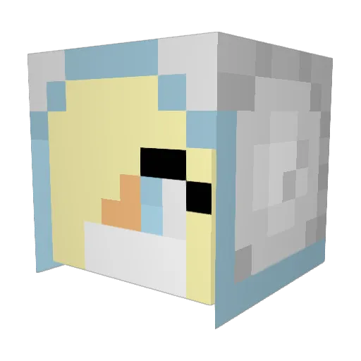 Dynamic1996 Minecraft avatar head, 3D render