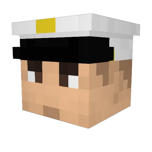 Dynamic6714 Minecraft avatar head, 3D render