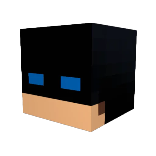 DynamicPanther12 Minecraft avatar head, 3D render