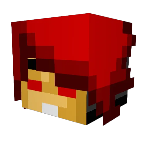DynamicPheonix Minecraft avatar head, 3D render