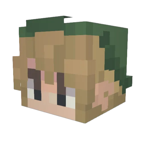 Dynamic_Clone70 Minecraft avatar head, 3D render