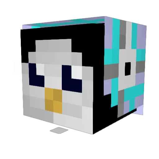 Dynamic_Mite Minecraft avatar head, 3D render