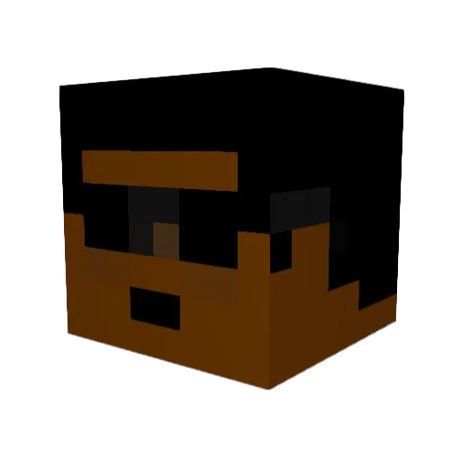 Dynamics42 Minecraft avatar head, 3D render
