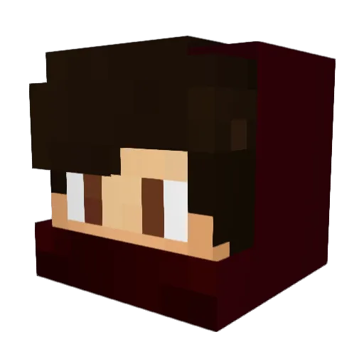 Dynamide Minecraft avatar head, 3D render