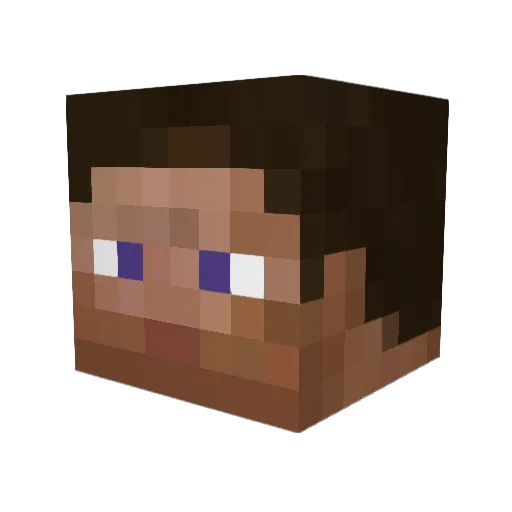 DynamiiiC Minecraft avatar head, 3D render