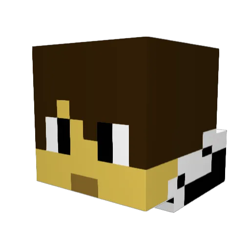 Dynamite659 Minecraft avatar head, 3D render