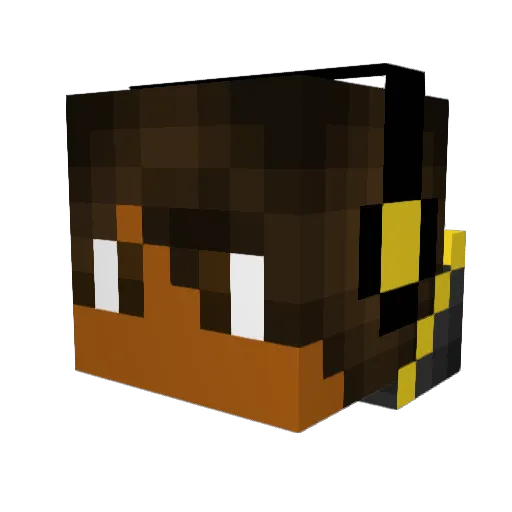 DynamiteDJ Minecraft avatar head, 3D render