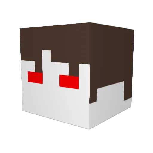 DynamoG Minecraft avatar head, 3D render