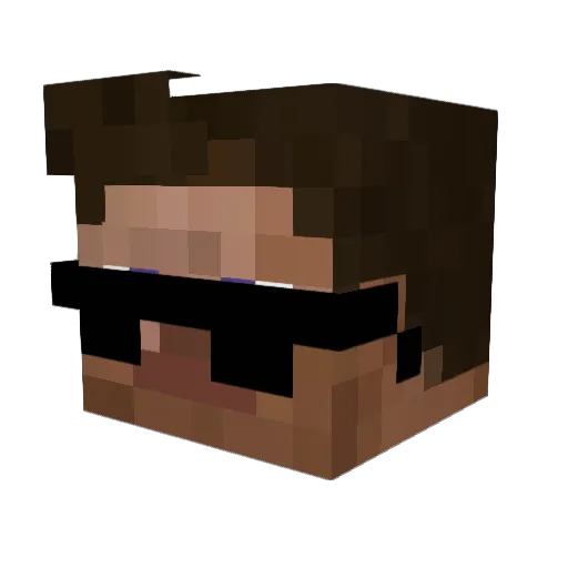 DynamoSuisse Minecraft avatar head, 3D render