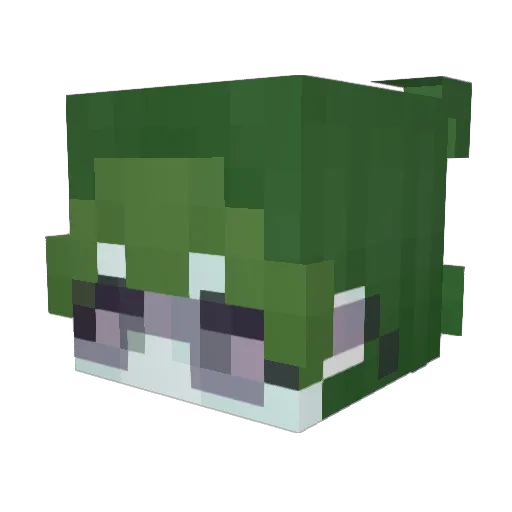 Dynasty030 Minecraft avatar head, 3D render