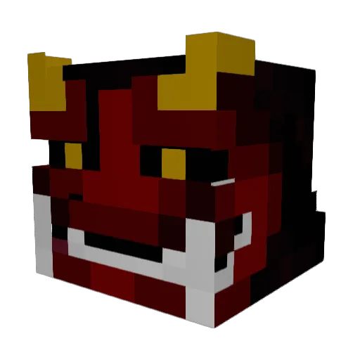 Dynasty Minecraft avatar head, 3D render