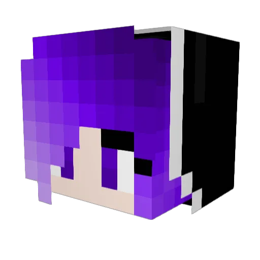 DynastyDarling Minecraft avatar head, 3D render