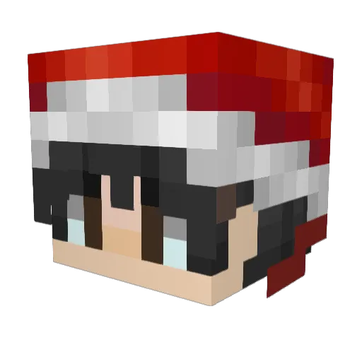 DynoDJC Minecraft avatar head, 3D render