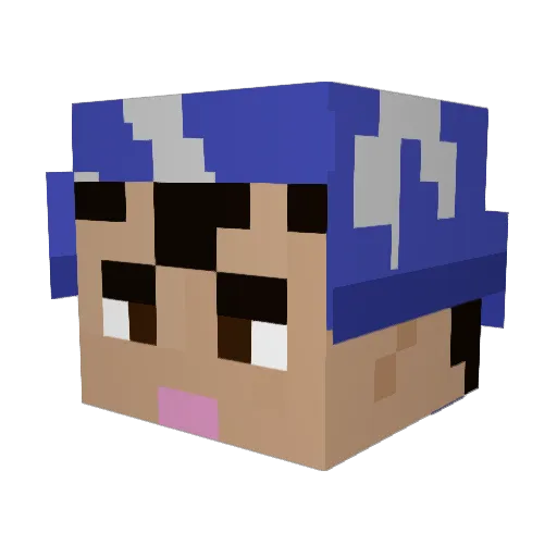 DynoWave_ Minecraft avatar head, 3D render