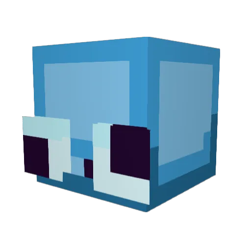 DynoYT_ Minecraft avatar head, 3D render
