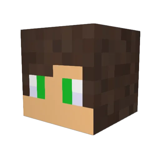 Dyno_Gamer Minecraft avatar head, 3D render