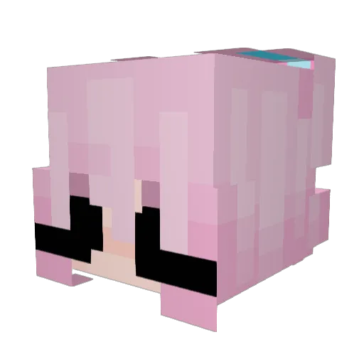 Dynobites43 Minecraft avatar head, 3D render