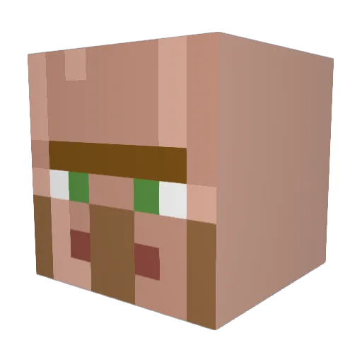Dynomite54 Minecraft avatar head, 3D render