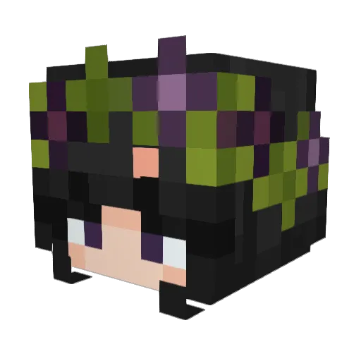Dynvsty Minecraft avatar head, 3D render