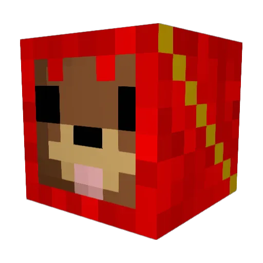 Dyonisaus Minecraft avatar head, 3D render