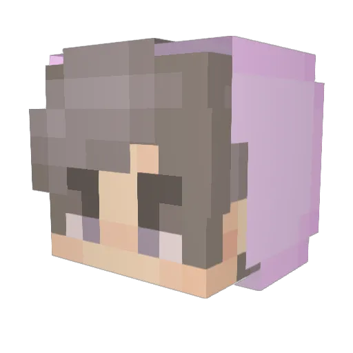 Dyposer Minecraft avatar head, 3D render