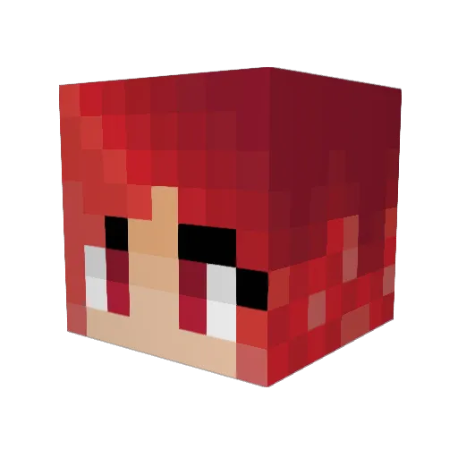 Dyrdren Minecraft avatar head, 3D render