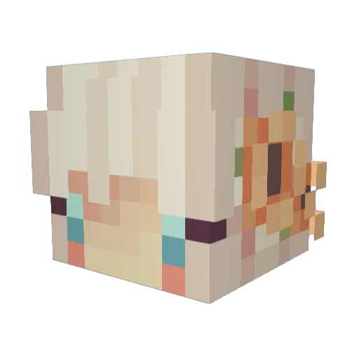 Dyre Minecraft avatar head, 3D render