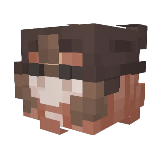Dyrend Minecraft avatar head, 3D render