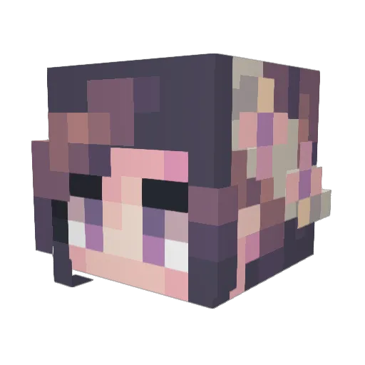 Dyrexxx Minecraft avatar head, 3D render