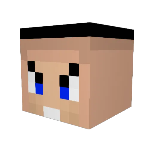 Dyrocc Minecraft avatar head, 3D render