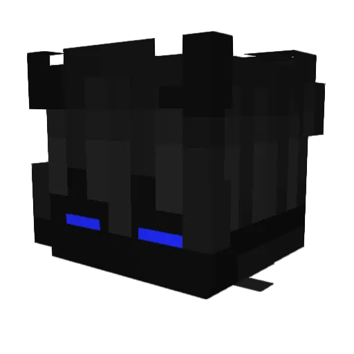 DyrooLive Minecraft avatar head, 3D render