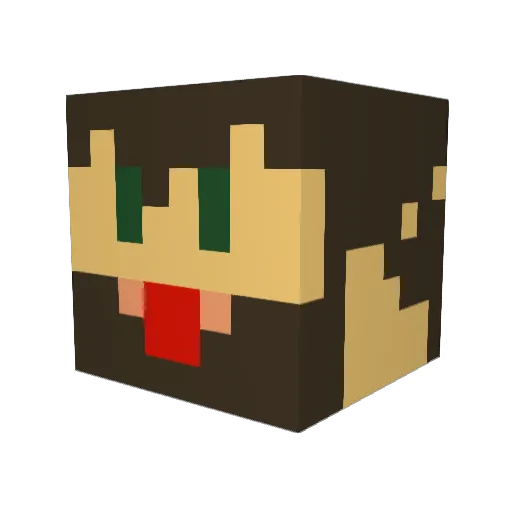 DyruhsPT Minecraft avatar head, 3D render