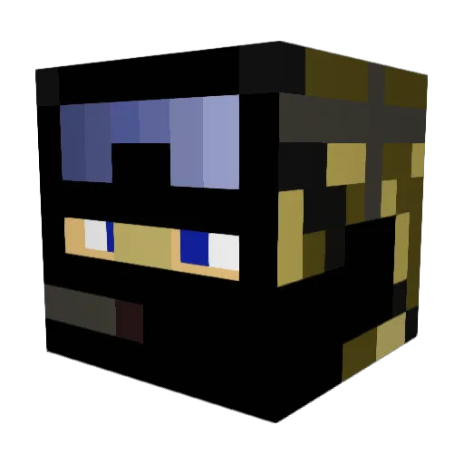 Dys_Pros Minecraft avatar head, 3D render